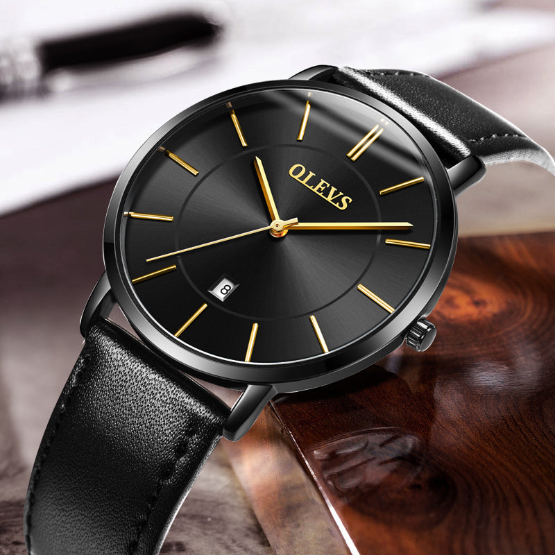 Men’s Fashion Leather Wristwatch