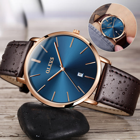 Men’s Fashion Leather Wristwatch