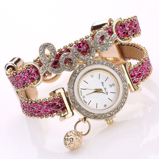 FanTeeDa Rhinestone Women Bracelet Watch