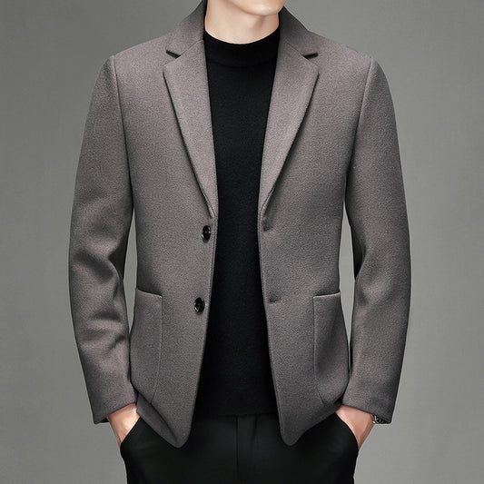 Mens Wool Suit Jacket For Fall And Winter