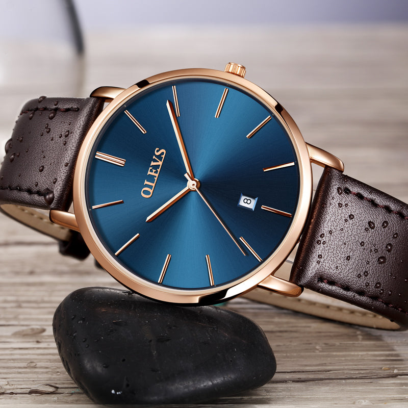 Men’s Fashion Leather Wristwatch