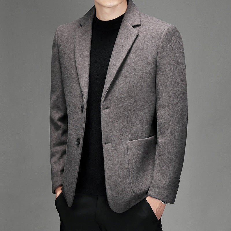 Mens Wool Suit Jacket For Fall And Winter