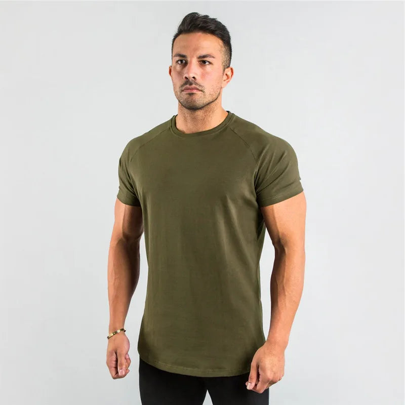 Casual Men’s Short Sleeve Gym T-Shirt