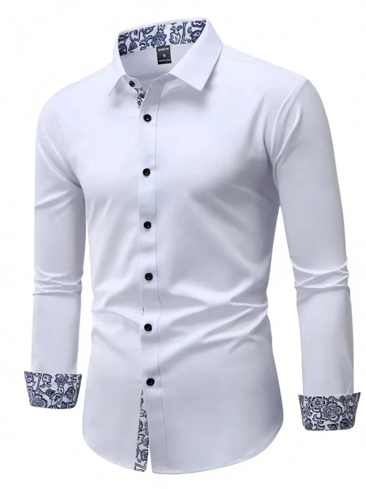 Men’s Slim Fit Cotton Dress Shirt