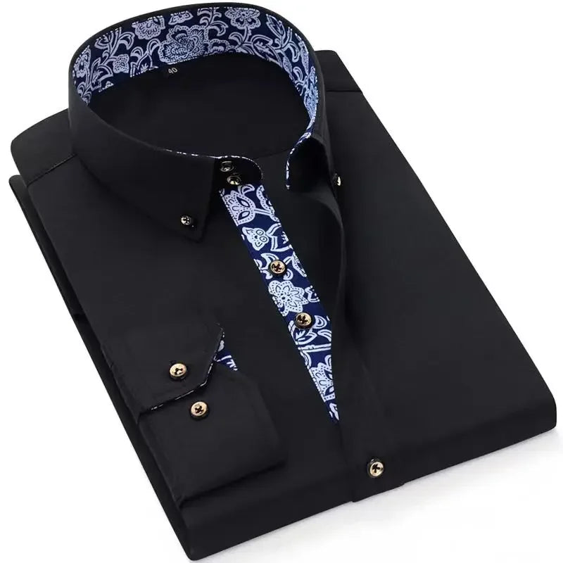 Men’s Slim Fit Cotton Dress Shirt