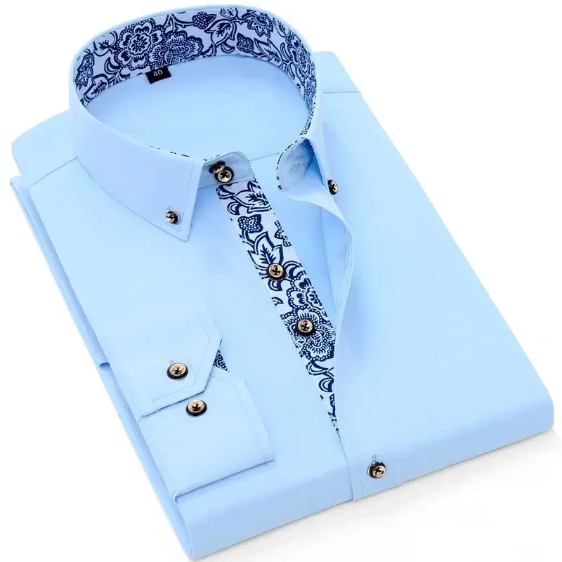 Men’s Slim Fit Cotton Dress Shirt