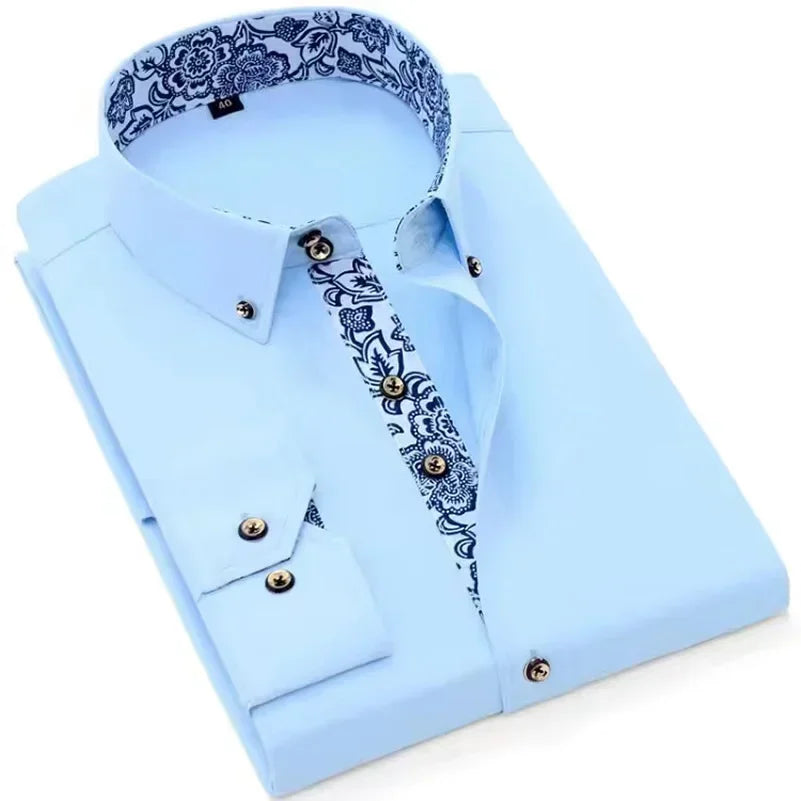Men’s Slim Fit Cotton Dress Shirt
