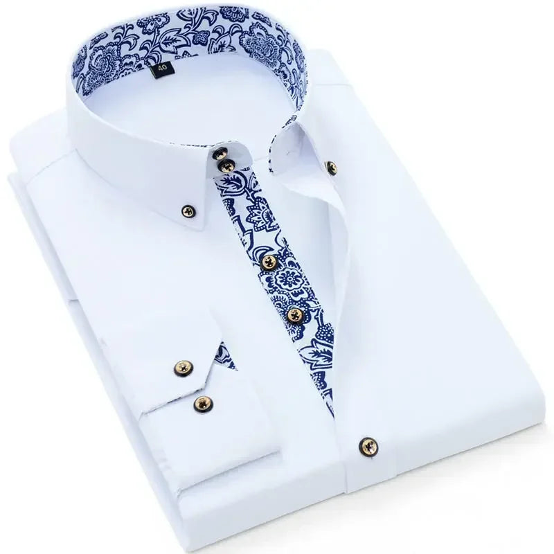 Men’s Slim Fit Cotton Dress Shirt