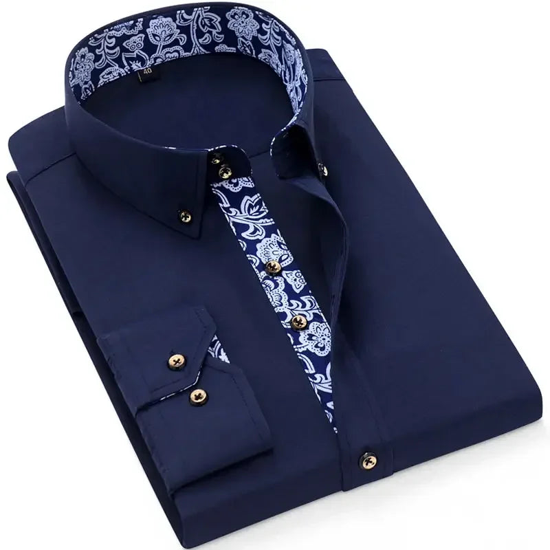 Men’s Slim Fit Cotton Dress Shirt