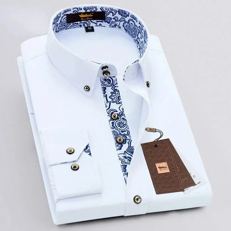 Men’s Slim Fit Cotton Dress Shirt