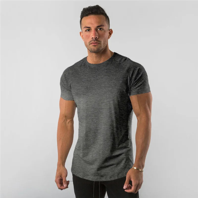 Casual Men’s Short Sleeve Gym T-Shirt