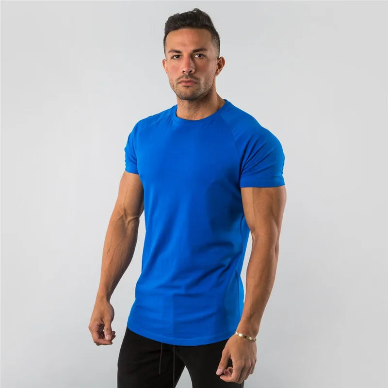 Casual Men’s Short Sleeve Gym T-Shirt