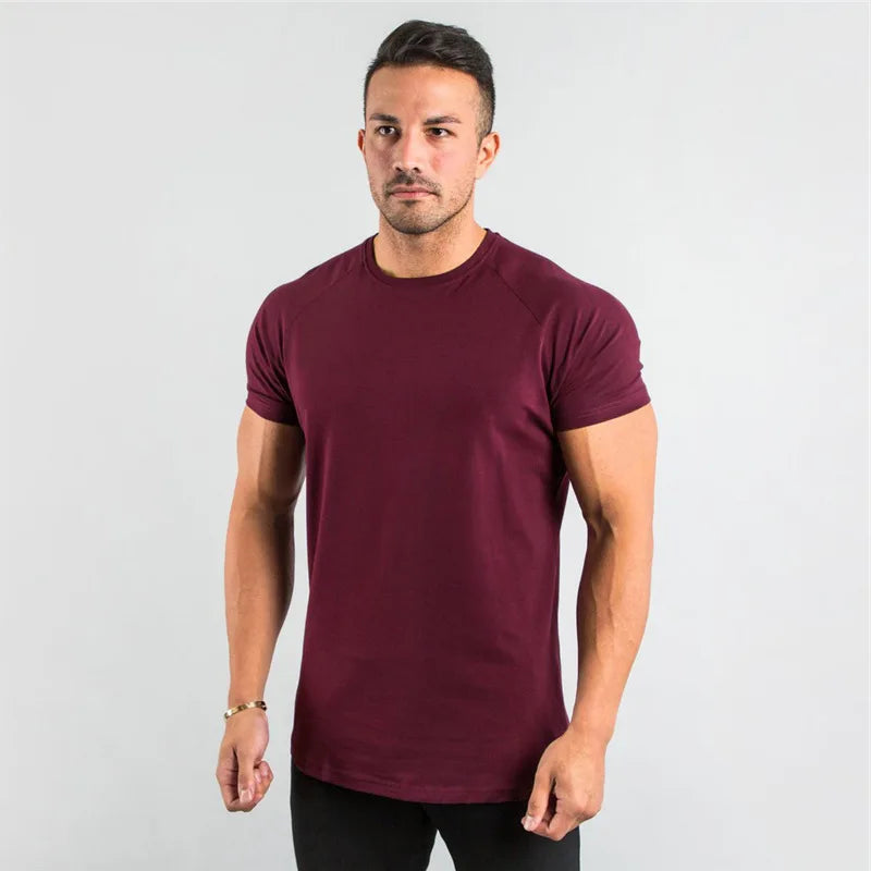 Casual Men’s Short Sleeve Gym T-Shirt